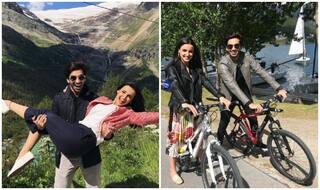 Mohit Sehgal and Sanaya Irani's DDLJ Moment From Their Switzerland Vacation, See Pictures