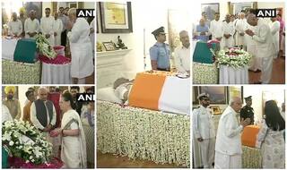 वाजपेयी जी के निवास पर लगा श्रद्धांजलि देने वालों का तांता, शुक्रवार 4 बजे स्‍मृति स्‍थल में होगी अंत्‍येष्टि