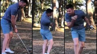 India vs England Tests: James Anderson Plays Golf, Hurts Himself in Most Hilarious Fashion -- WATCH