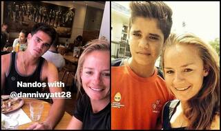 Candid! Tendulkar Jr, With Danielle Wyatt Have Meal Together in The UK