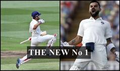 Kohli Overtakes Smith to Become New No 1 Batsman in ICC Test Rankings