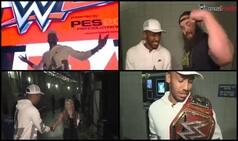 Aubameyang Makes WWE Appearance, Meets Seth Rollins, Braun Strowman And Diva Alexa Bliss