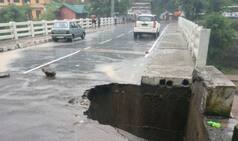 Bridge Washed Away in HP's Kinnaur Following Heavy Rainfall