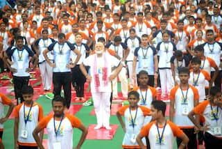 International Yoga Day 2017 celebration in India: Heartwarming photos of PM Narendra Modi performing yoga in Lucknow