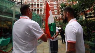 India vs England 2018, 3rd Test Nottingham: Virat Kohli-led Team India Hoists Tricolour on 72nd Independence Day in UK | SEE PICS