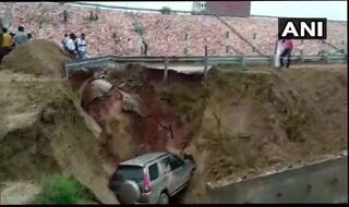 Narrow Escape For Family Members After Agra-Lucknow Expressway Caves in