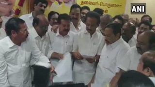 Chennai: MK Stalin Files Nomination For Post of Dravida Munnetra Kazhagam President