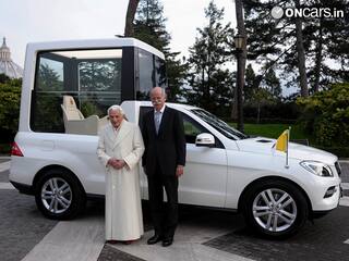 Mercedes Benz delivers new M-Class Popemobile to Pope Benedict XVI