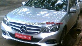 Spied: 2013 Mercedes Benz E-Class Facelift in India