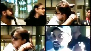 Rested For Asia Cup 2018, Virat Kohli Recieves Bollywood Actress Anushka Sharma With a Hug at Airport -- WATCH