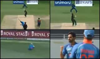 What a Catch! Jadhav Takes a Stunner to Dismiss Das