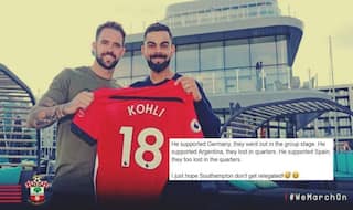 Kohli Gets Trolled For Visiting Southampton FC, Netizens Feel They May Get Relegated