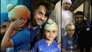Asia Cup 2018 Super Four, India vs Afghanistan: Crying Indian Kid Consoled by Rashid Khan And Mohammad Shahzad Shows Friendship Between Two Nations -- PIC