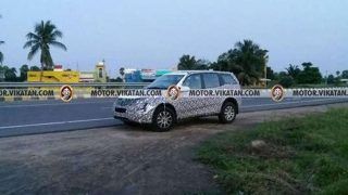 2018 Mahindra XUV500 Spotted Testing Again; India Debut Likely Next Year at Auto Expo