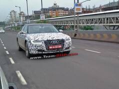 2013 Frankfurt Motor Show: Audi A8 facelift spied in India