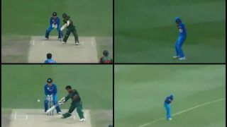 Asia Cup Finals 2018, India vs Bangladesh: Kedar Jadhav's Double Strikes of Mehidy Hasan, Mushfiqur Rahim's Wicket Jolt Bangladesh -- WATCH