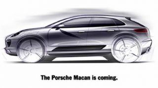 Porsche Macan shown in concept sketch