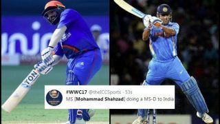 India vs Afghanistan Match 5, Asia Cup 2018 Super Four: Mohammed Shahzad Slams a Breezy Fifty, Twitter Feels he is Doing an MS Dhoni