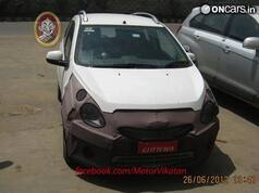 2012 Chevrolet Beat facelift caught on test
