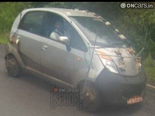 Exclusive: Tata Nano 800cc caught on test!