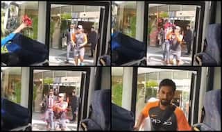 Pre-Match Shenanigans! Flowers Hurled at MSD as India Leave For Tie