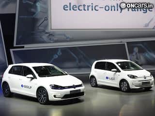 2013 Frankfurt Motor Show: Volkswagen displays e-Up! and e-Golf electric models