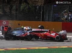 2012 Formula 1: Jenson Button takes win at chaotic Belgian GP