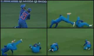 Kuldeep-Karthik Survive Nasty Collision to Take Nabi's Catch