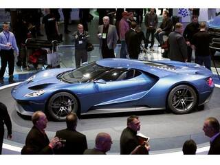 Ford Cars in Detroit Auto Show 2015: Ford unveils the new GT, Shelby 350R Mustang and Raptor at Detroit