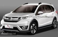 Honda BR-V Compact SUV rendered: India debut at 2016 Auto Expo