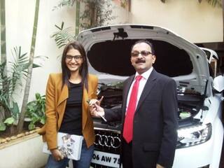 Style Icon and actor Sonam Kapoor flaunts her swanky set of wheels