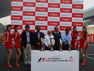 Formula One Airtel Indian GP Trophy Unveiled