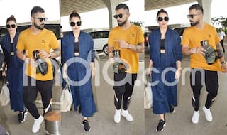 In Pics: Anushka And Virat Make For a Stylish Couple at Airport