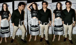 In Pics: Arbaaz Khan and Giorgia Andriani Twin in Black