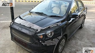 New Ford Aspire 2018 Facelift Spied Upclose; India Launch, Interior, Price, Features