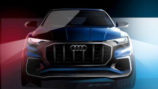 Official Audi Q8 design sketches release before 2017 debut