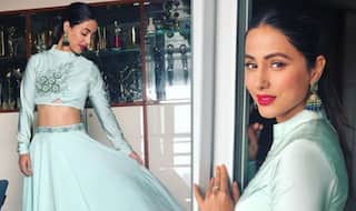 Hina Khan Looks Drop Dead Gorgeous in Pastel Green Outfit - See Pictures