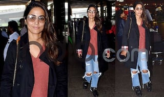 In Pics: Hina Khan Looks Sick And Tired in Her Latest Airport Pics But Her Style Game is on-Point