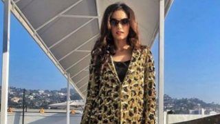 Miss World 2017 Manushi Chillar Looks Hot in Leopard Print Outfit During Los Angeles Vacation - See Picture