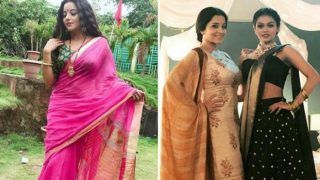 Bhojpuri Hot Bomb And Nazar Fame Monalisa Looks Super Sexy in Hot Pink Saree - See Pictures