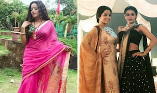 Monalisa is Making Fans go Crazy With Her Latest Saree Pictures From The Sets of Nazar