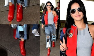 In Pics: Sunny Leone Turns Heads Again. This Time, in Red Boots