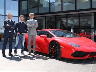 MotoGP Star Casey Stoner visits Lamborghini for a closer look at the making-of-the raging bull