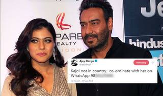 Ajay Devgn Shares Kajol's WhatsApp Number And Twitterati Wants Him to Stop Having Paan Masala