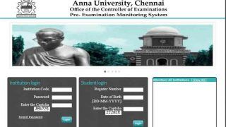 Anna University Exam 2018: Undergraduate, Postgraduate Course Results Declared; Check at coe1.annauniv.edu