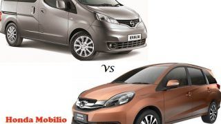 Honda Mobilio Vs Nissan Evalia: Compare Price & Technical Specifications