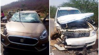2017 Maruti Suzuki DZire crashes with Tata Safari; new DZire proves its structural safety