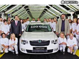 500,000th Skoda Superb rolls off the assembly line