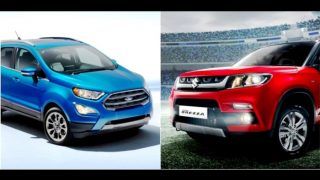 2017 Ford EcoSport Facelift Vs Maruti Vitara Brezza Comparison: Launch Date, Price in India, Interior & Images