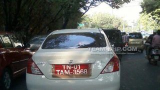 Nissan Sunny automatic caught testing in India